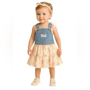 OshKosh B'gosh Baby 6 Month Dress Overall New With Tags